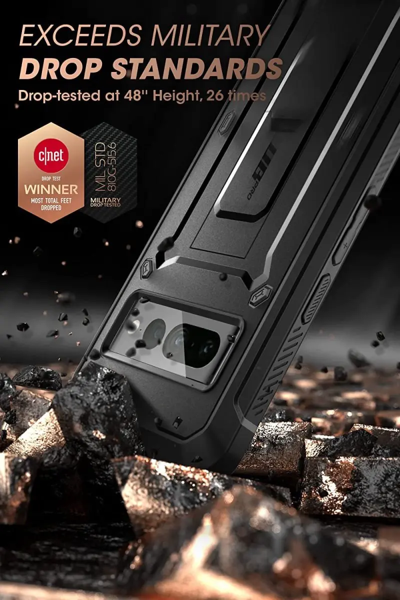 Supcase i-Blason Unicorn Beetle Pro Case Google Pixel 7 Pro - Zwart - afbeelding 6 van 6