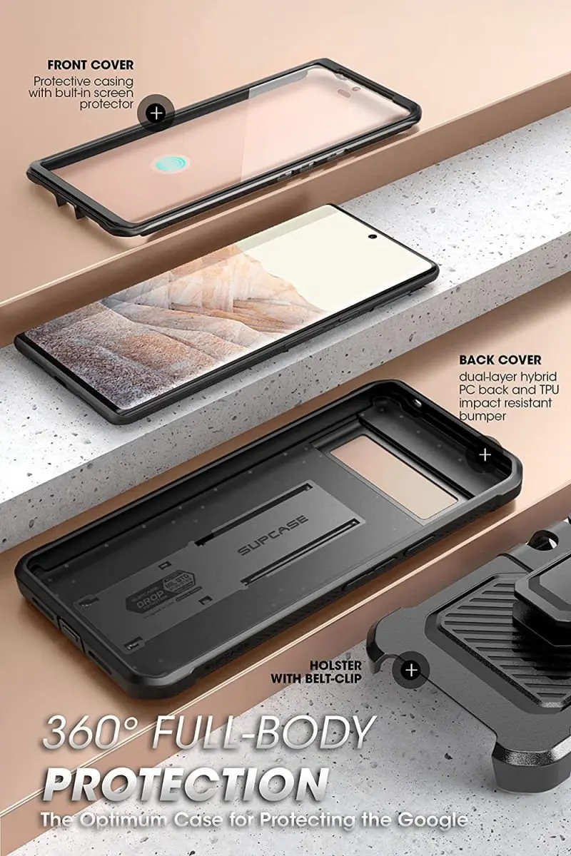 Supcase i-Blason Unicorn Beetle Pro Case Google Pixel 7 Pro - Zwart