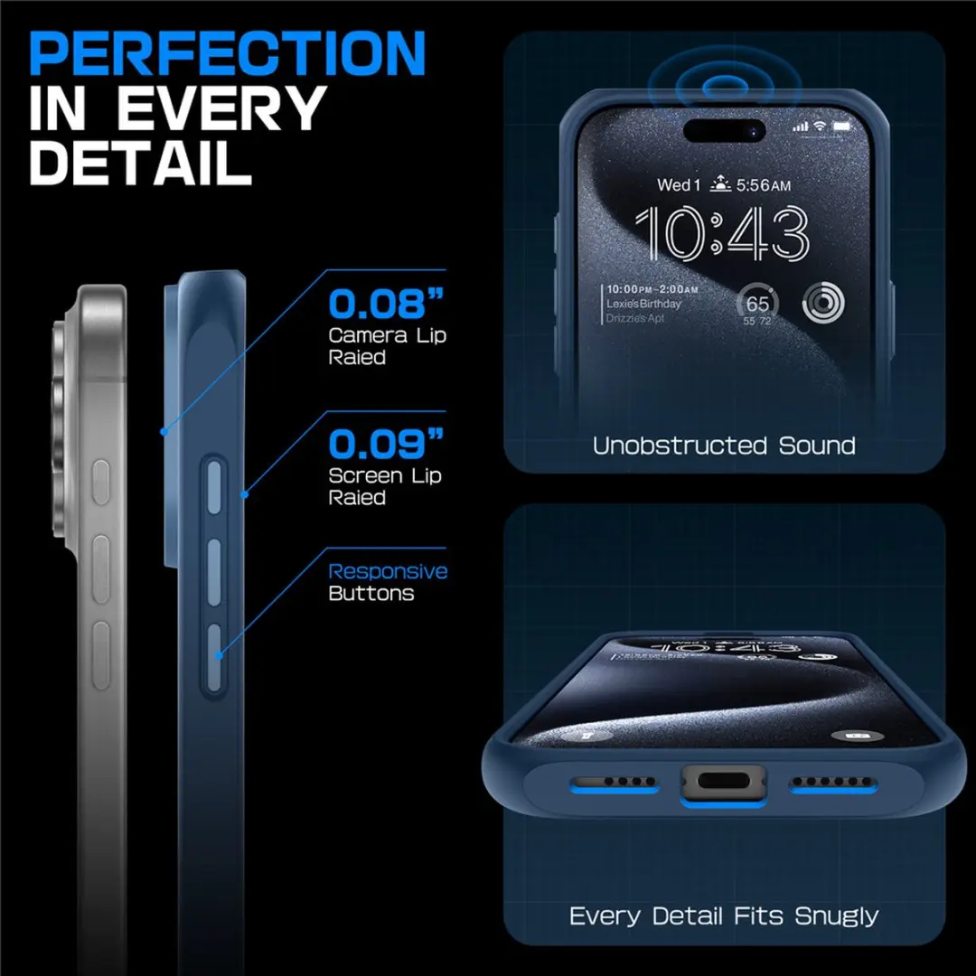 Supcase UB 12031 iPhone 16 Pro Max Hoesje - Blauw - MagSafe