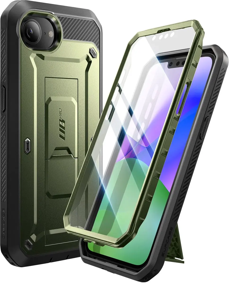 Supcase UB Pro BACK-215924 iPhone Hoesje - Donkergroen