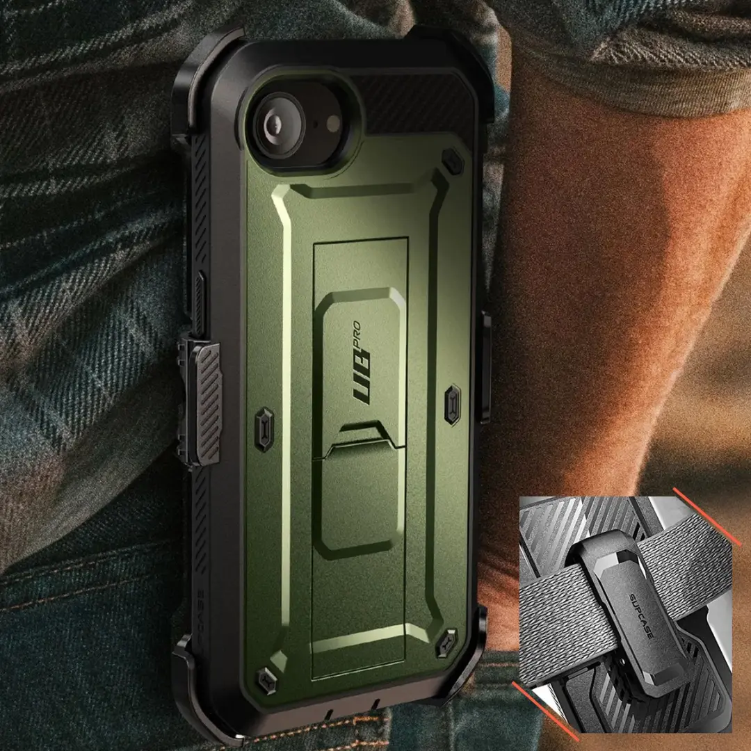 Supcase UB Pro BACK-215924 iPhone Hoesje - Donkergroen
