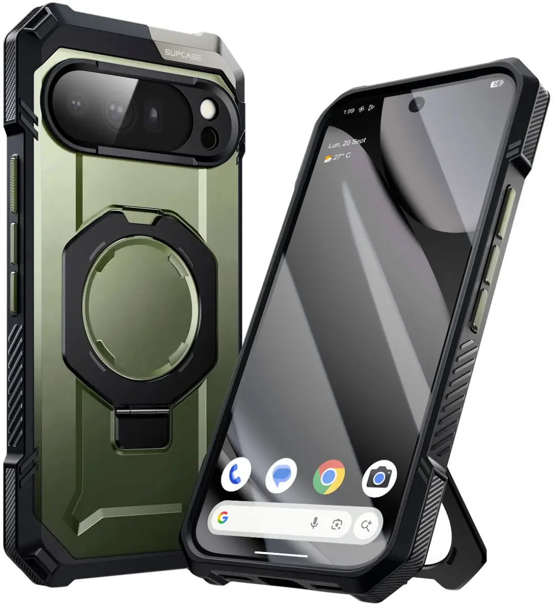 Supcase, Versterkte Hoes voor Pixel 10 Pro XL Unicorn Beetle Grip Serie met Stan