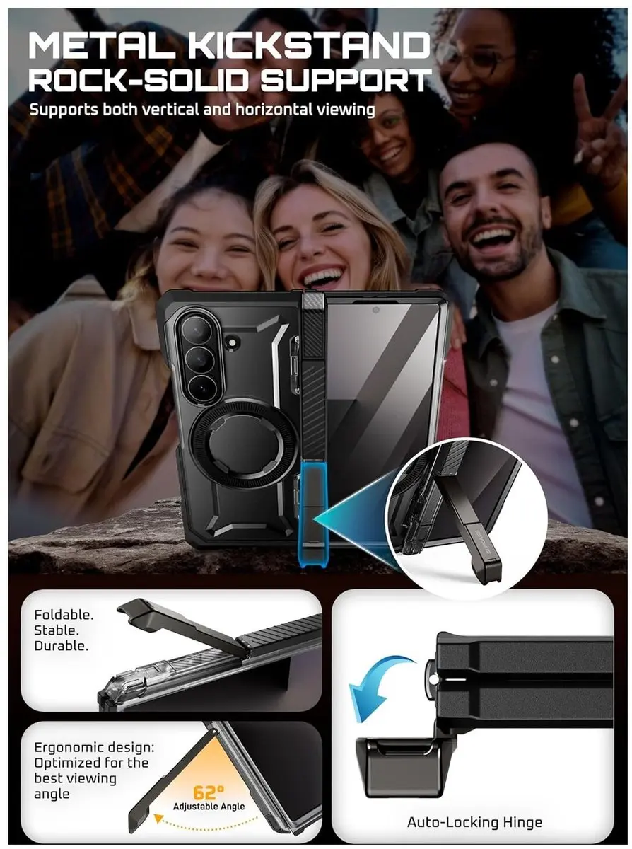 Supcase UB Grip Case Samsung Galaxy Z Fold 7 - Zwart - 13542