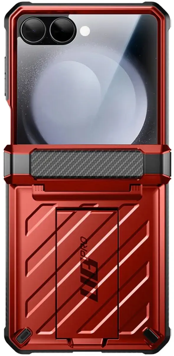 Supcase Unicorn Beetle Pro Hoesje Samsung Galaxy Z Flip 7 - Rood
