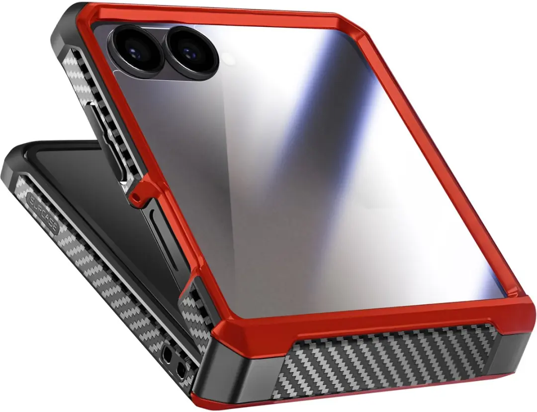 Supcase Unicorn Beetle Pro Hoesje Samsung Galaxy Z Flip 7 - Rood
