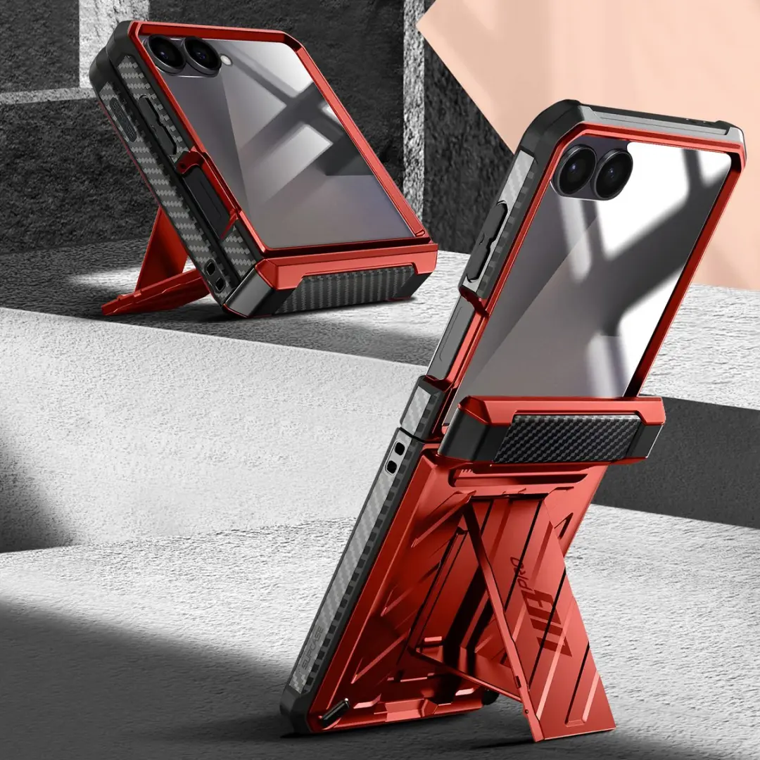 Supcase Unicorn Beetle Pro Hoesje Samsung Galaxy Z Flip 7 - Rood