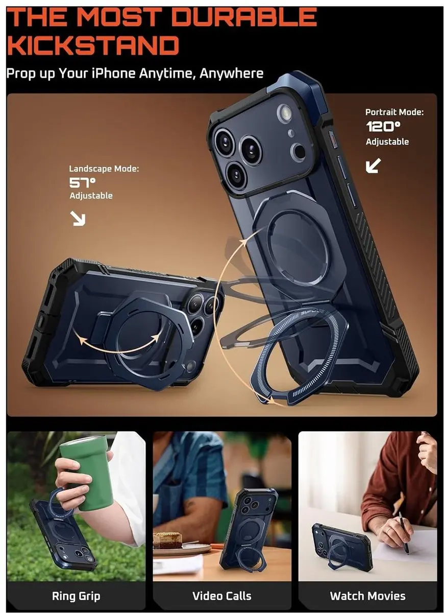 Supcase UB Grip Hoesje iPhone 17 Pro 13934 - Blauw