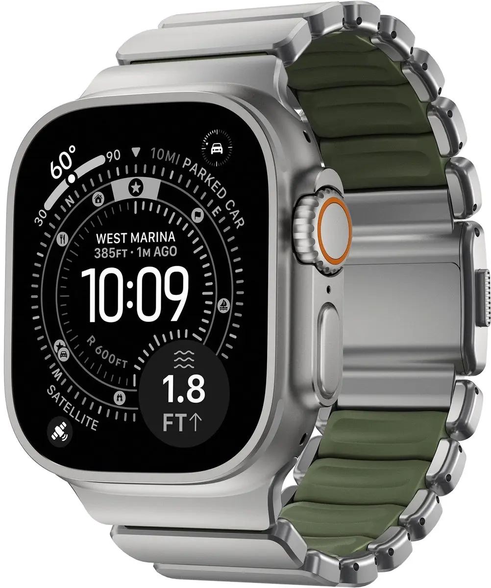 NOMAD Stratos Horlogeband Groen - 45/46/49mm - Apple Watch