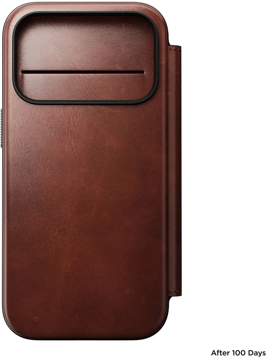 NOMAD Horween Lederen Folio iPhone 17 Pro - 3 Stuks - Bruin - afbeelding 6 van 6