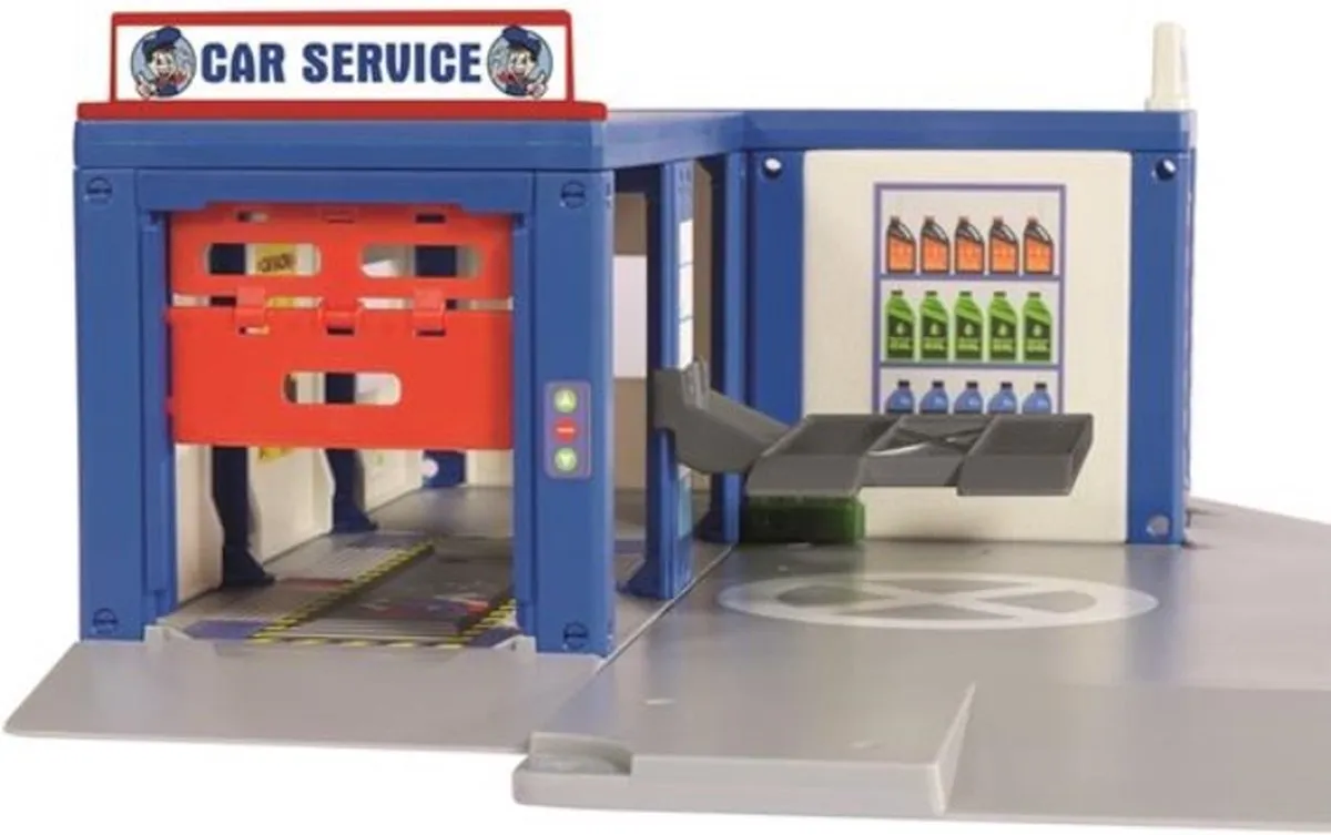 SIKU World 1:50 Autogarage 5507 - Wit/Blauw