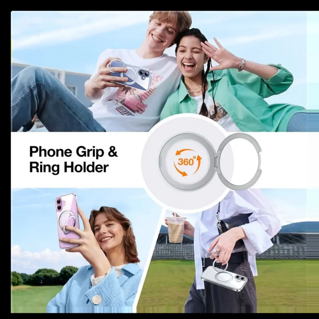 Torras UPro Ostand Pro Hoesje iPhone 16 - Grijs