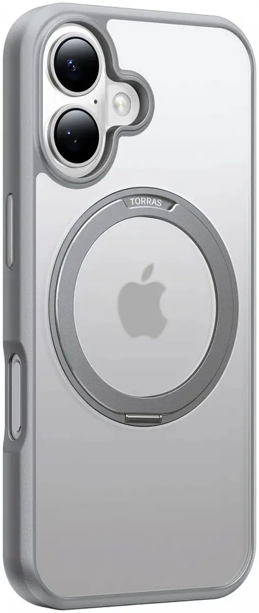 Torras UPro Ostand Pro Hoesje iPhone 16 - Grijs