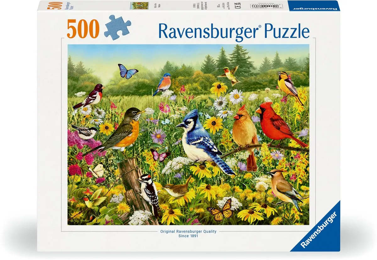 Ravensburger Vogels Landschap Puzzel 500 Stuks - Multicolor