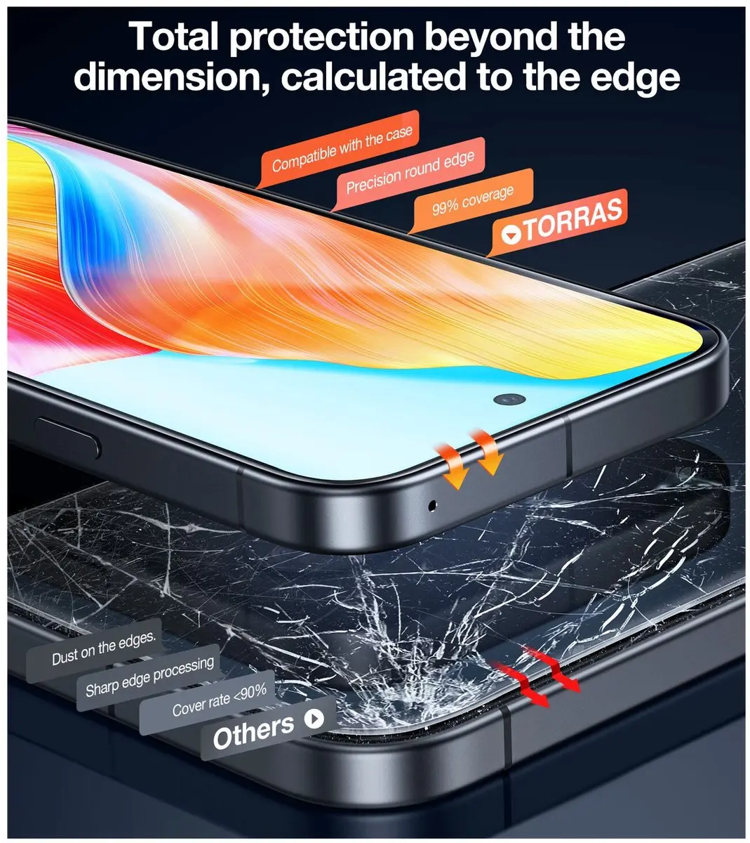 Torras Install Master 9H Glas - Google Pixel 9a - 2 Stuks
