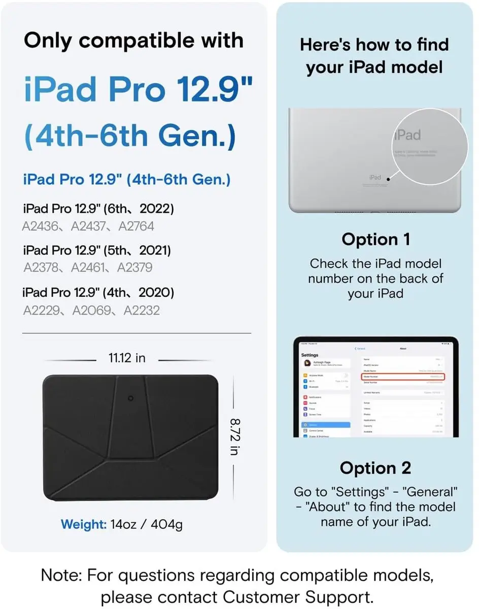 MOFT Dynamic Folio Book Case iPad Pro 12.9 2022/2021/2020 - Zwart