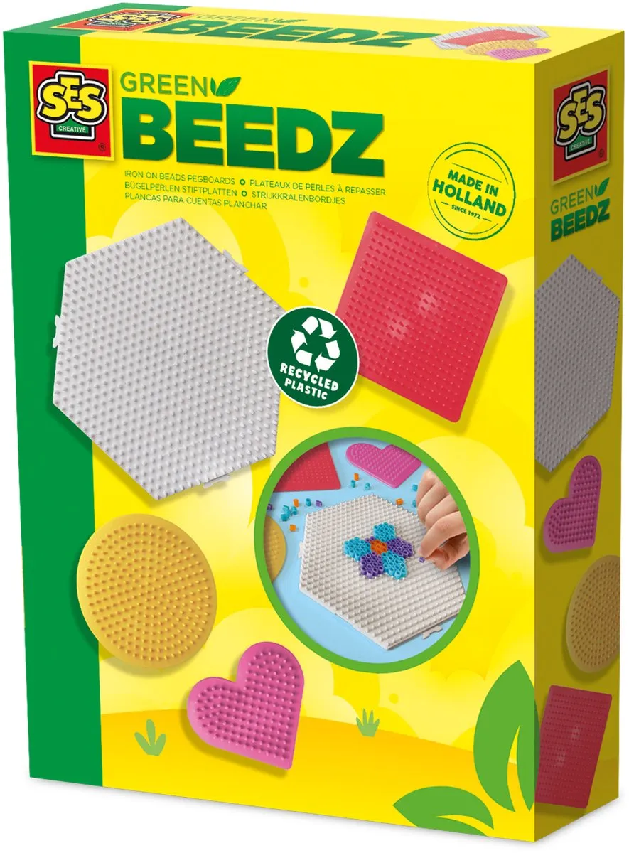 SES Creative Green Beedz Strijkkralen Grondplaten