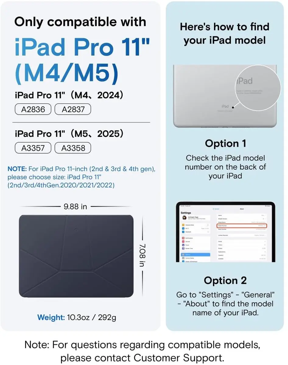 MOFT Dynamic Folio Hoes iPad Pro 11 - 20+ Kijkhoeken - Navy