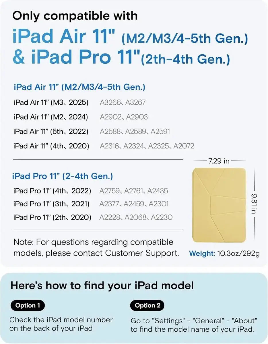 MOFT Dynamic Folio FDAC-beige Hoes - iPad Pro 11 - 20+ Kijkhoeken - Beige