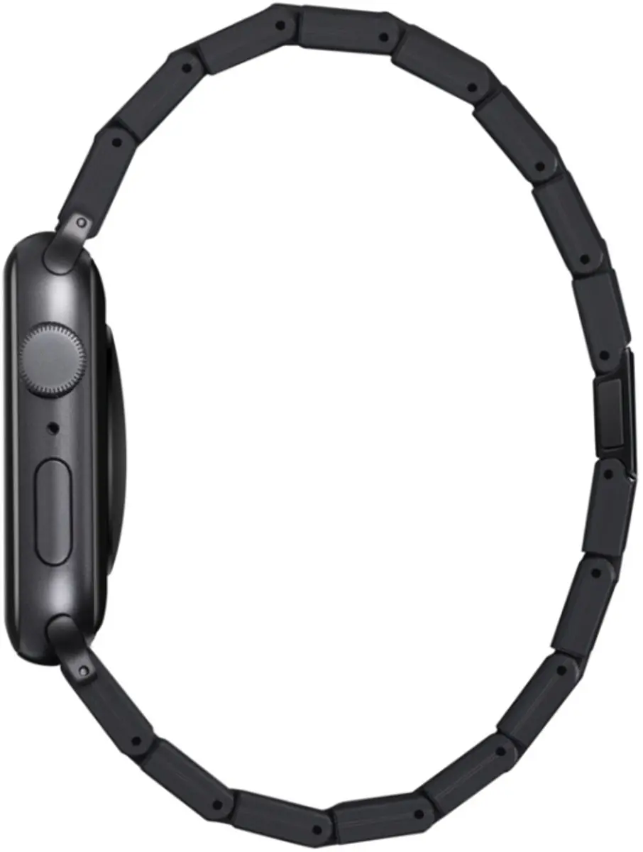Pitaka Retro Koolstofvezel Horlogeband 45-49mm - Zwart