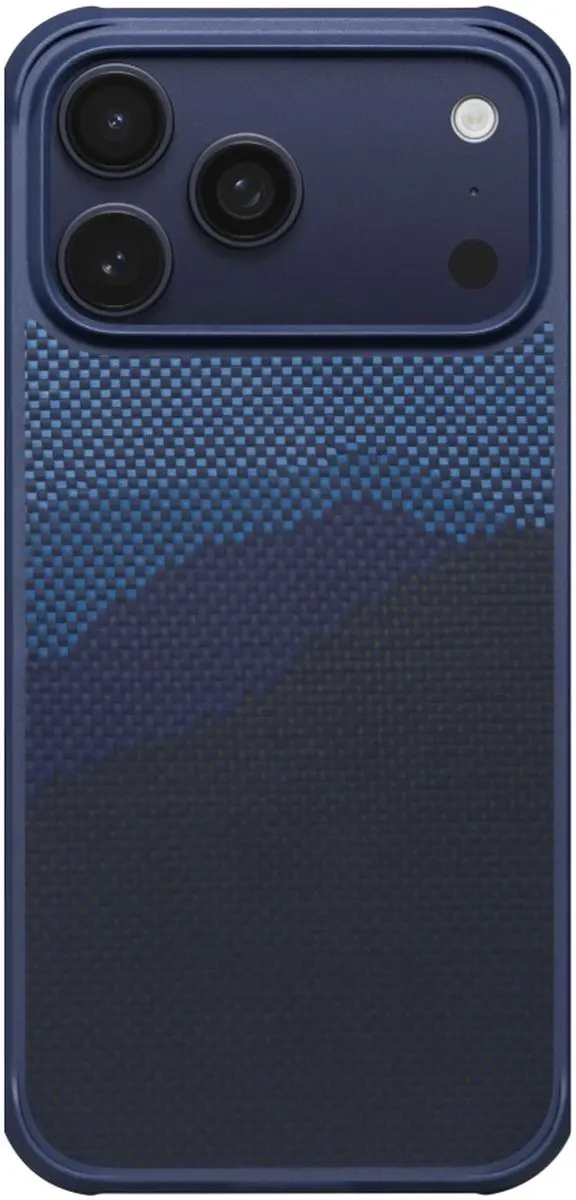 Pitaka Cairn Hoesje iPhone 17 Pro - Aramidevezel 600D - Blauw Horizon