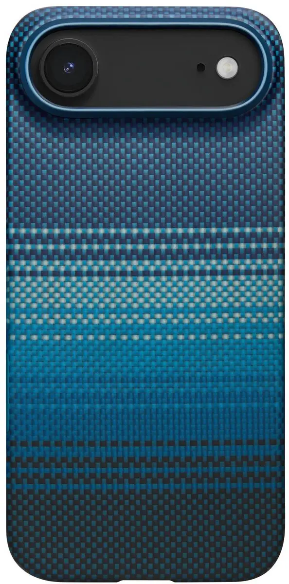 Pitaka Ultra-Slim Hoesje iPhone Air - 600D Aramidevezel - Moonrise Blauw - MagSafe
