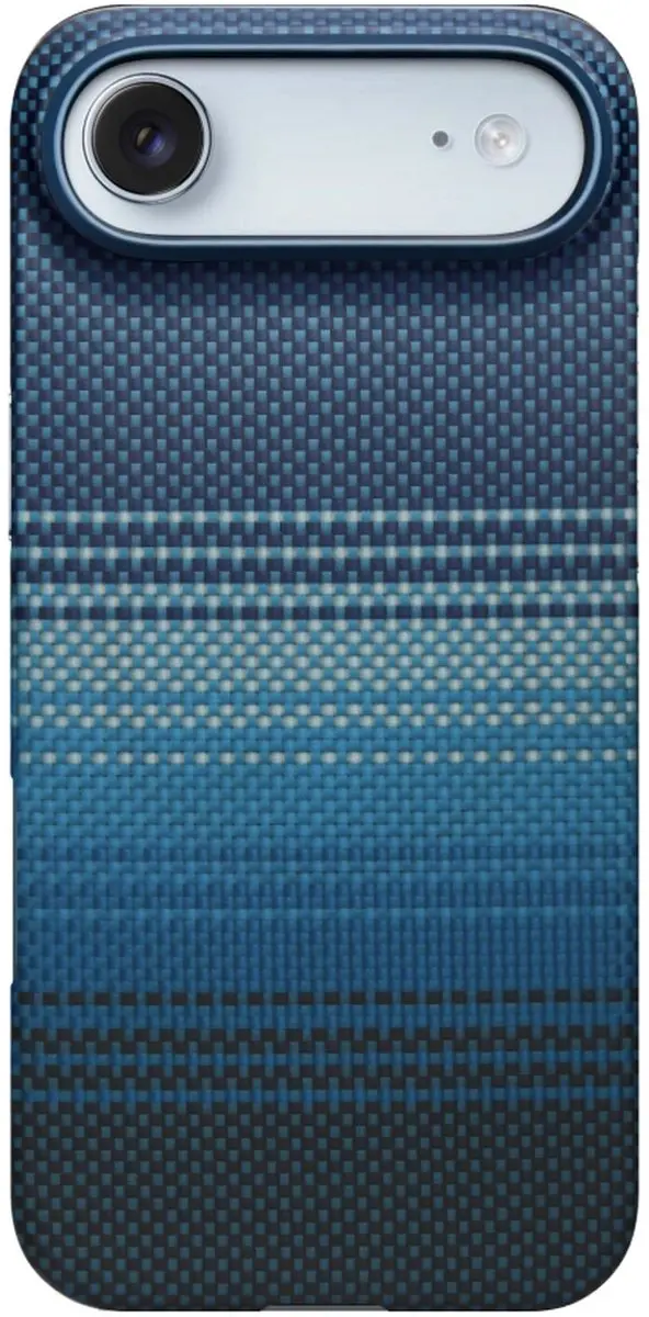 Pitaka Ultra-Slim Hoesje iPhone Air - 600D Aramidevezel - Moonrise Blauw - MagSafe - afbeelding 6 van 6