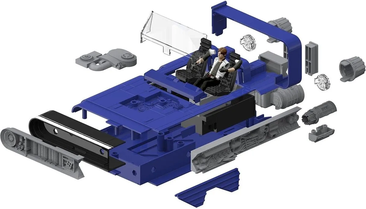Revell Star Wars Han's Speeder 06769 Modelbouwset 1:24 - Grijs/Blauw