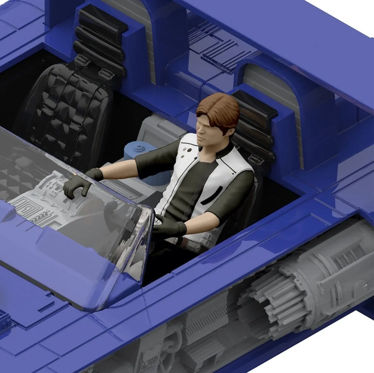 Revell Star Wars Han's Speeder 06769 Modelbouwset 1:24 - Grijs/Blauw