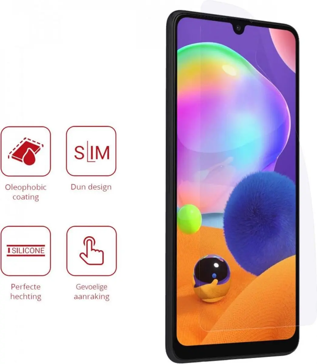 Rosso Ultra Clear Screenprotector Samsung Galaxy A31/A32 4G - 2 Stuks