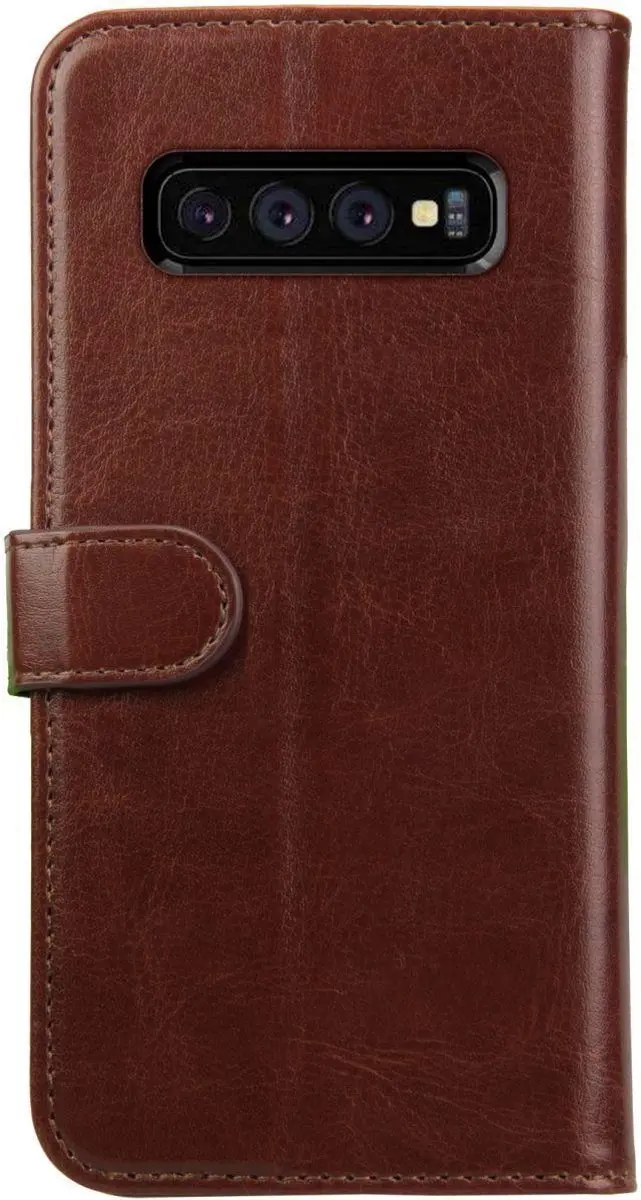 Rosso Element Book Case Wallet Samsung Galaxy S10 - 3 Pasjes - Bruin
