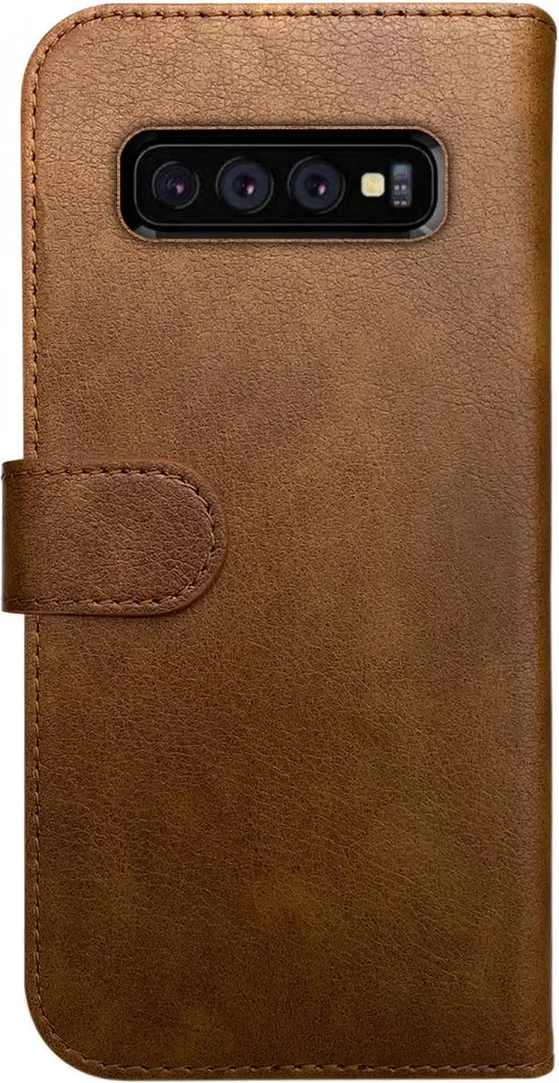 Rosso Element Book Case Wallet Samsung Galaxy S10 - 3 Pasjes - Bruin - afbeelding 6 van 6