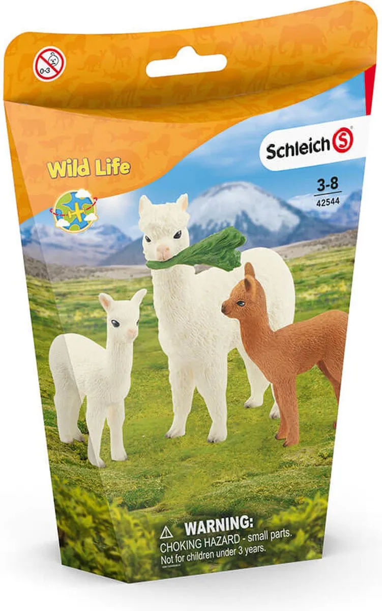 Schleich Wild Life Alpaca Familie Speelfigurenset 42544 - Multicolor