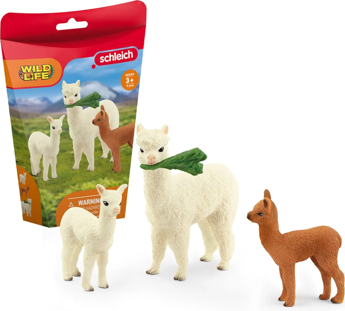 Schleich Wild Life Alpaca Familie Speelfigurenset 42544 - Multicolor