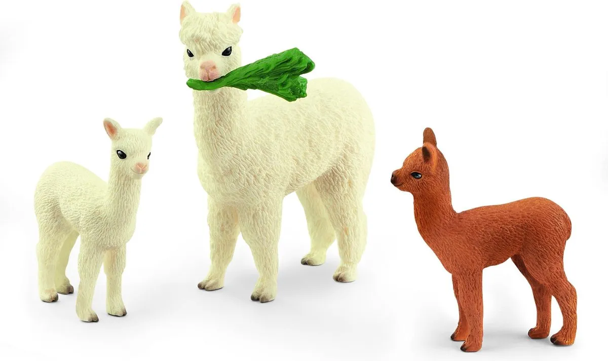 Schleich Wild Life Alpaca Familie Speelfigurenset 42544
