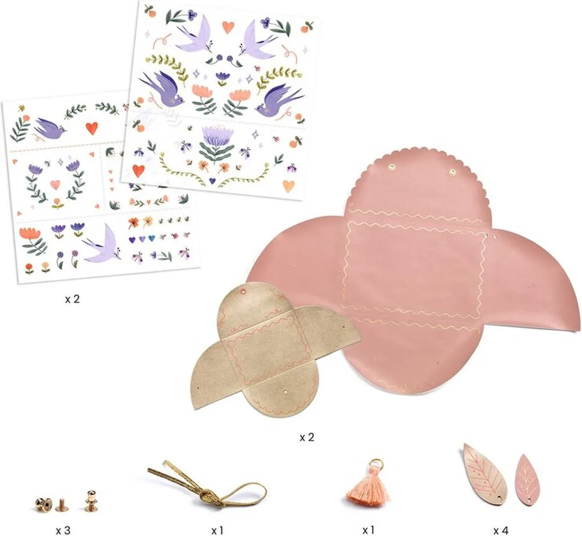 Djeco Sweet Fashionista Knutselset - Meerkleurig - afbeelding 2 van 3