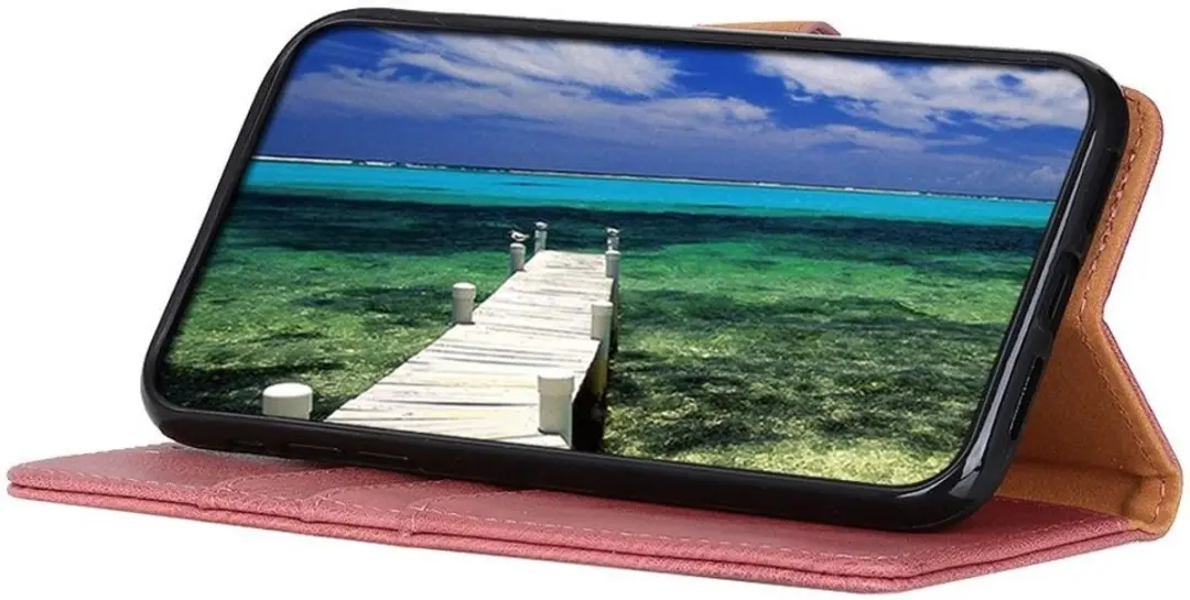 Khazneh Hoesje Portemonnee Book Case iPhone 14 Pro Max - Roze - afbeelding 6 van 6