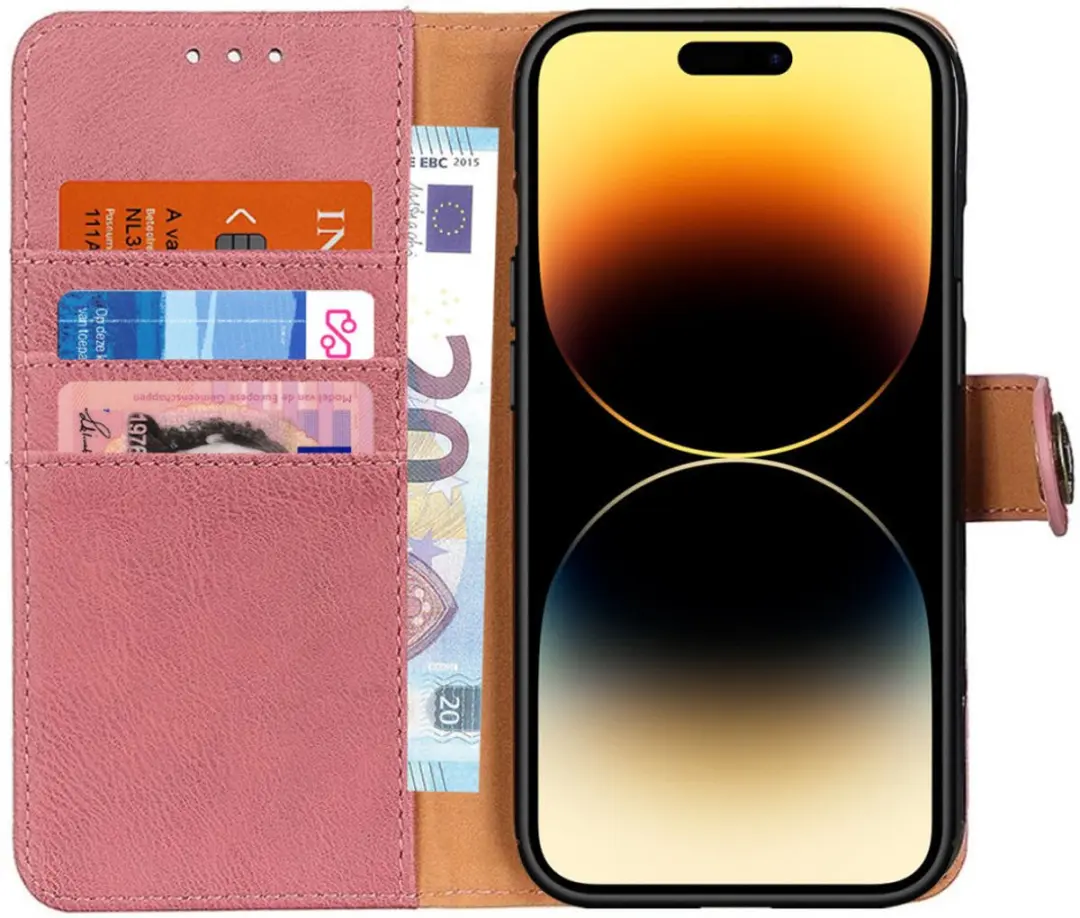 Khazneh Hoesje Portemonnee Book Case iPhone 14 Pro Max
