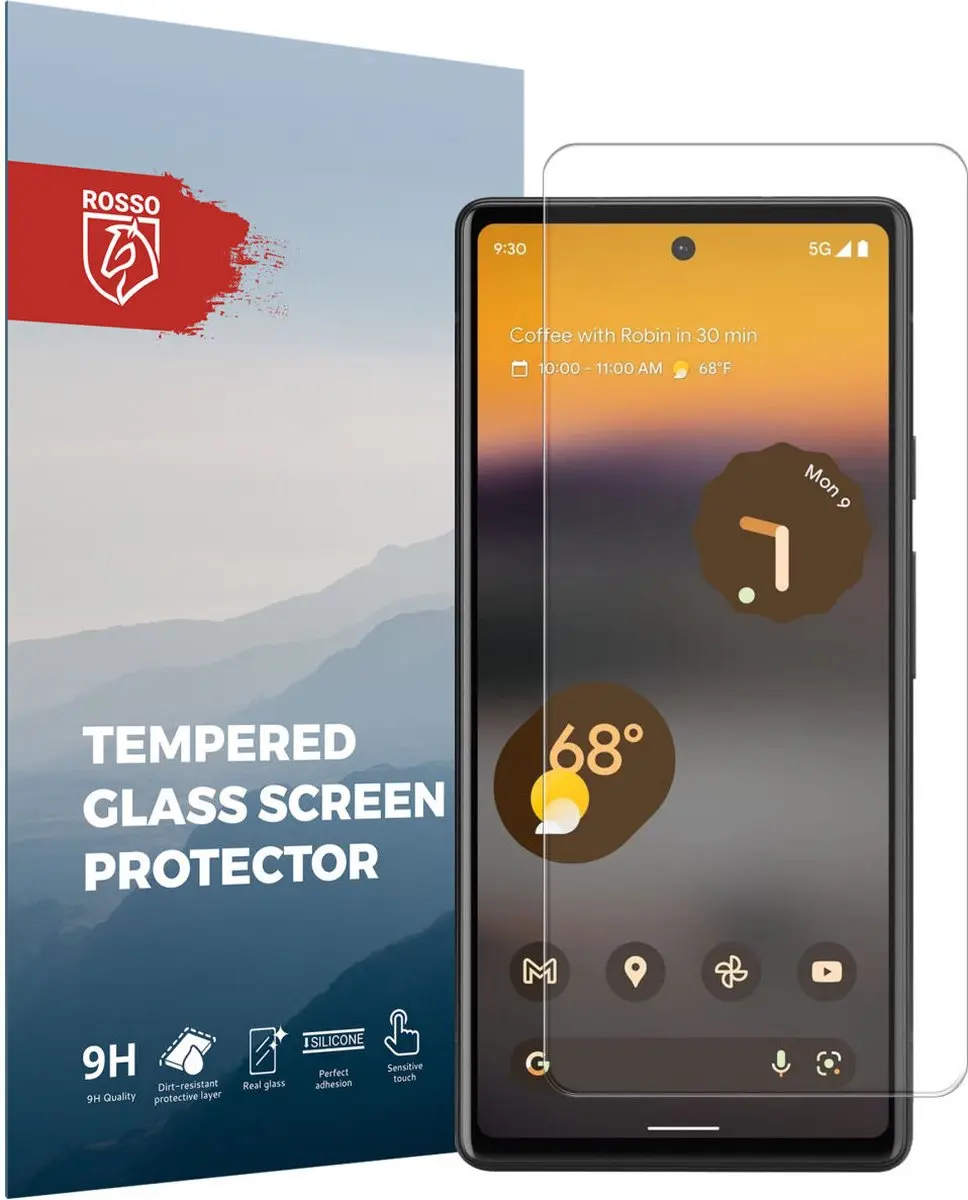 Rosso 9H Tempered Glass Screen Protector Google Pixel 6a