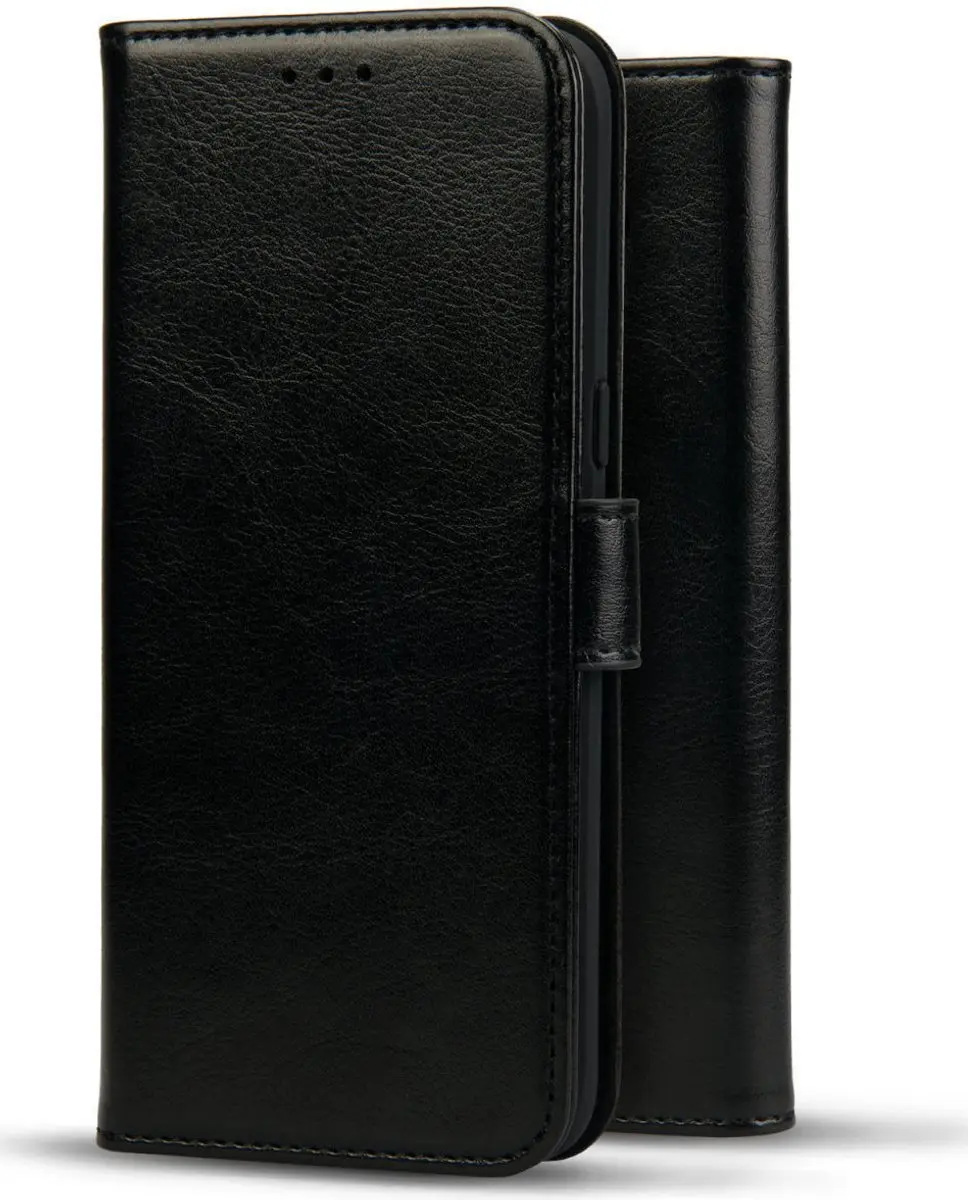 Rosso Element Hoesje Samsung Galaxy A14 146062 - 3 Pasjes - Zwart