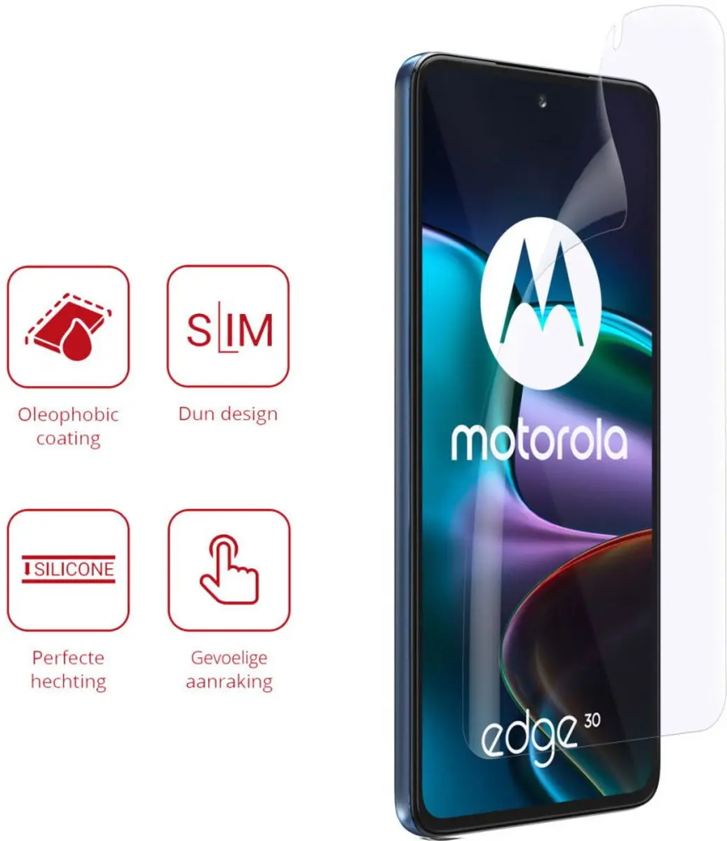 Rosso Screen Protector Ultra Clear voor Motorola Edge 30 - 2 Stuks