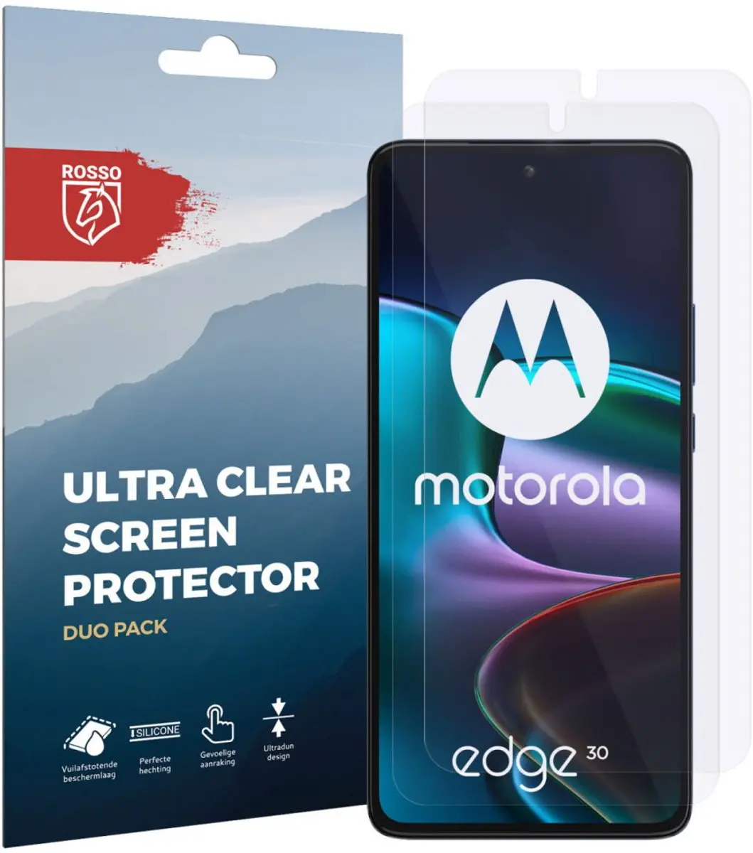 Rosso Screen Protector Ultra Clear voor Motorola Edge 30 - 2 Stuks