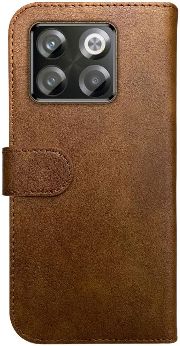 Rosso Element Book Case Wallet OnePlus 10T - 3 Pasjes - Bruin