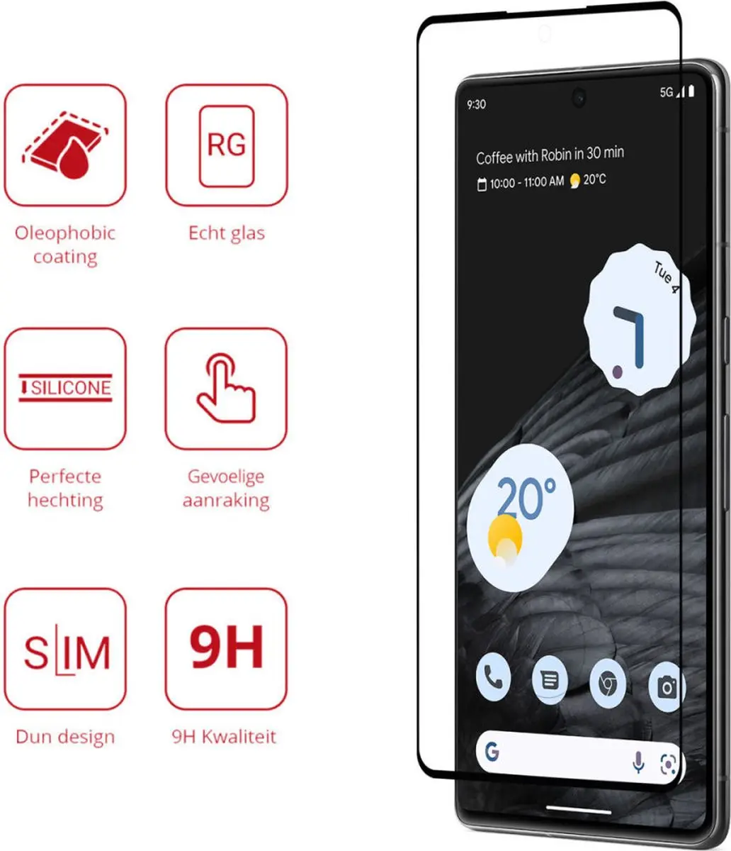 Rosso 9H Tempered Glass Screen Protector Google Pixel 7 Pro