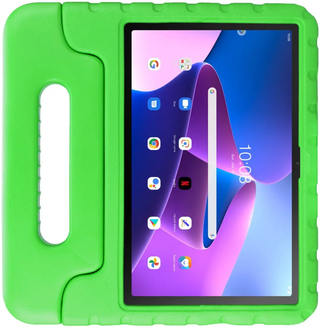 HappyCase Lenovo Tab M10 Plus Gen 3 Kinderhoes - Groen