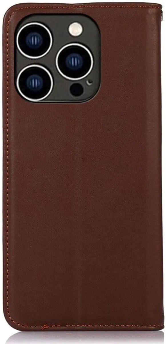 Khazneh iPhone 15 Pro Hoesje RFID - Bruin