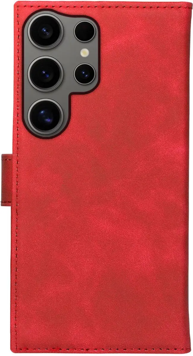 Rosso Element Book Case Wallet 177389 - Samsung Galaxy S24 Ultra - 3 Pasjes - Rood
