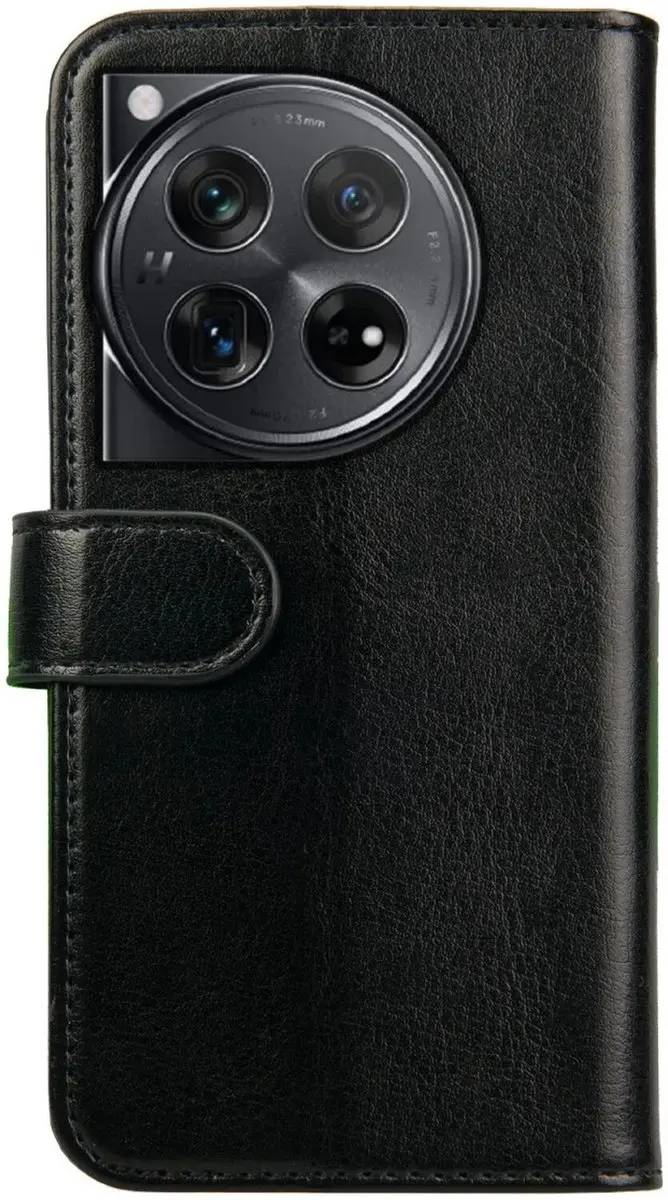 Rosso Element Book Case Cover Wallet OnePlus 12 - 3 Pasjes - Zwart