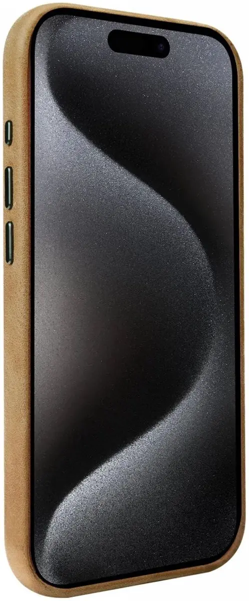 Rosso Elite Hoesje 185753 - Apple iPhone 15 Pro - Lichtbruin - afbeelding 6 van 6