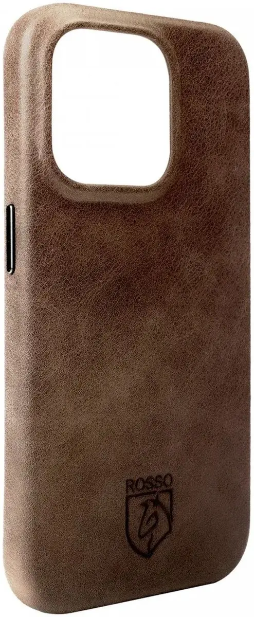 Rosso Elite 185759 Hoesje iPhone 15 - Echt Leer - Bruin - afbeelding 6 van 6