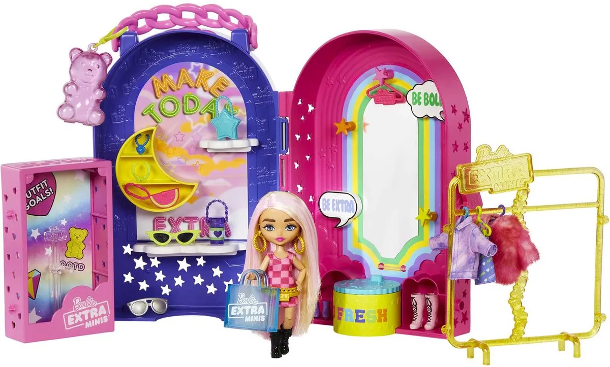 Barbie Extra Mini's Boetiek Speelfigurenset HHN15 - Multicolor